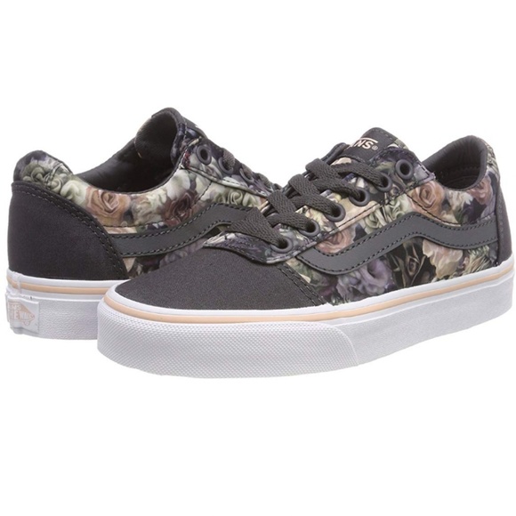 floral rose vans